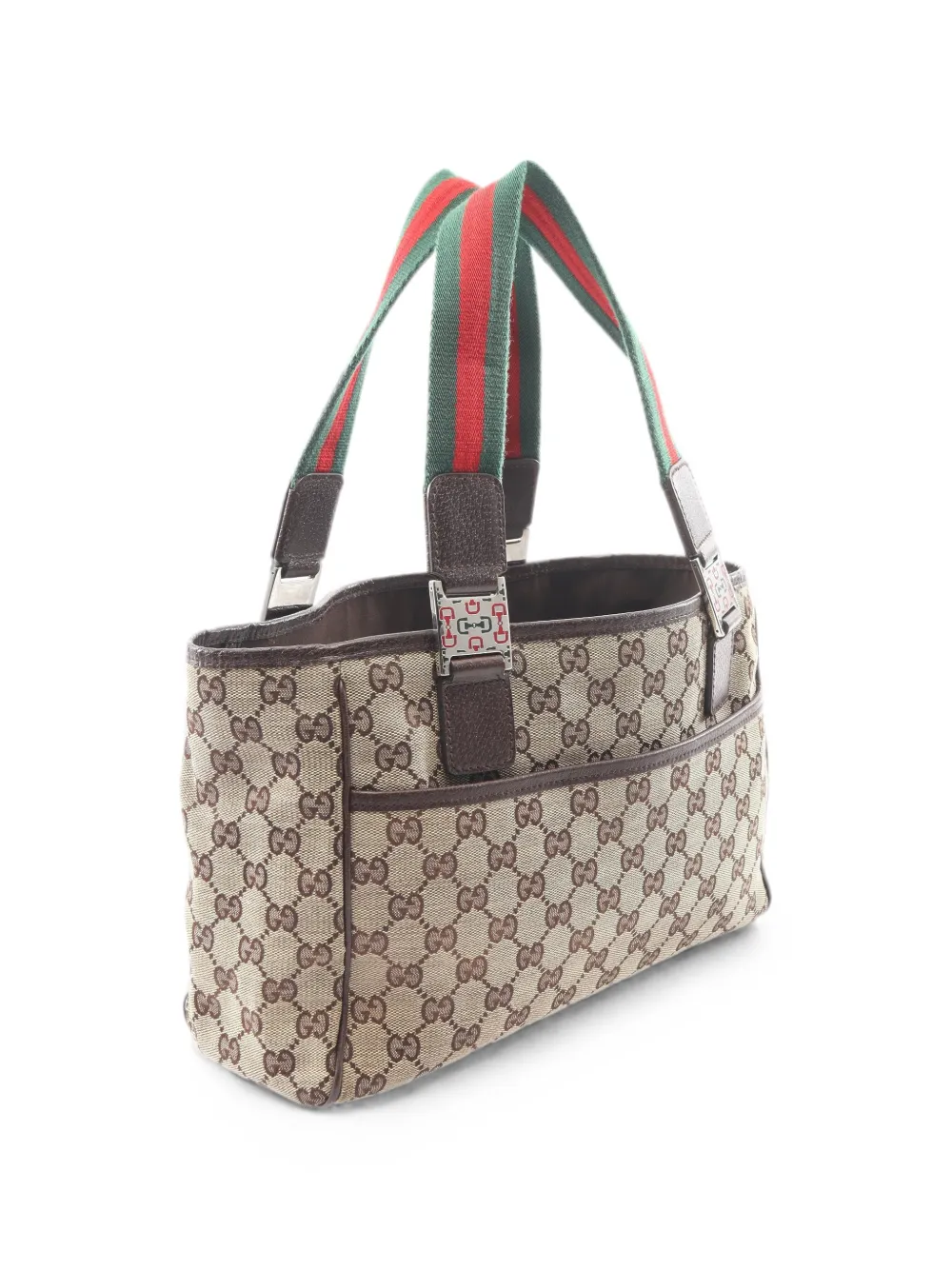 Gucci Pre-Owned 2000s Horsebit GG canvas tote bag - Nude