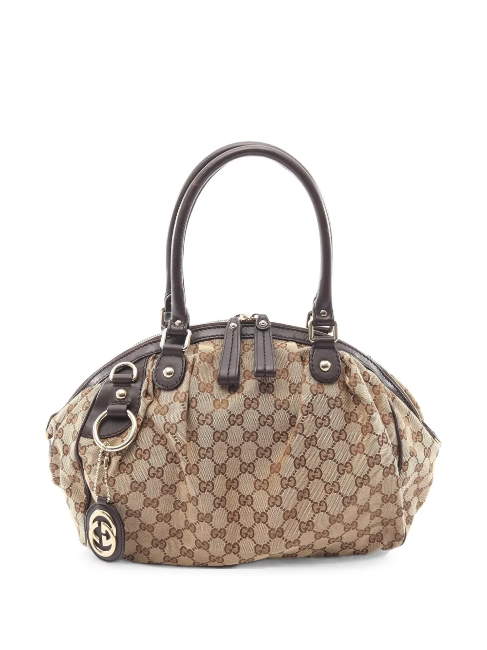 Gucci Pre-Owned 2000s Sukey GG canvas handbag - Nude