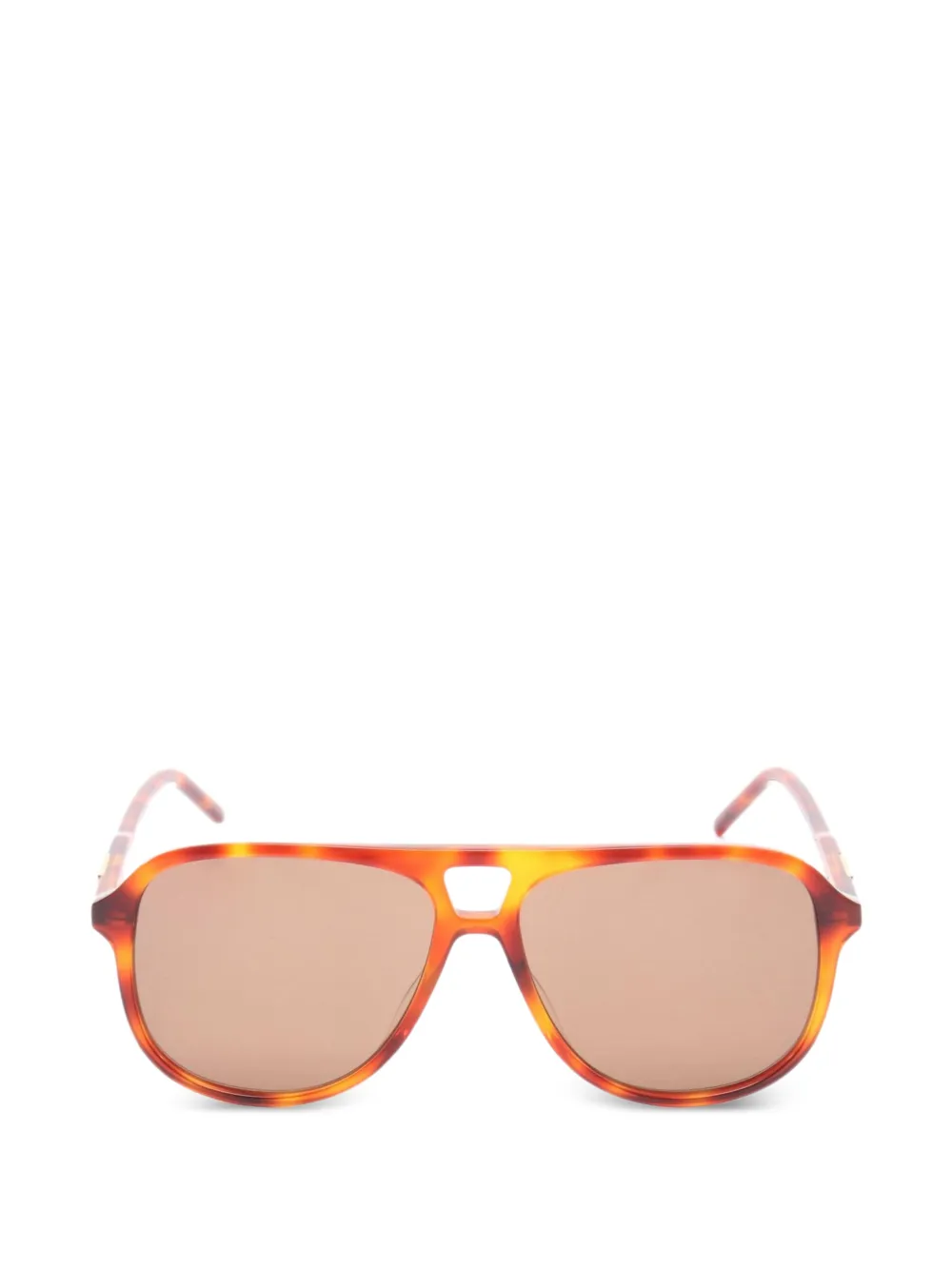 Gucci Pre-Owned 2020s pilot-frame sunglasses - Marrone