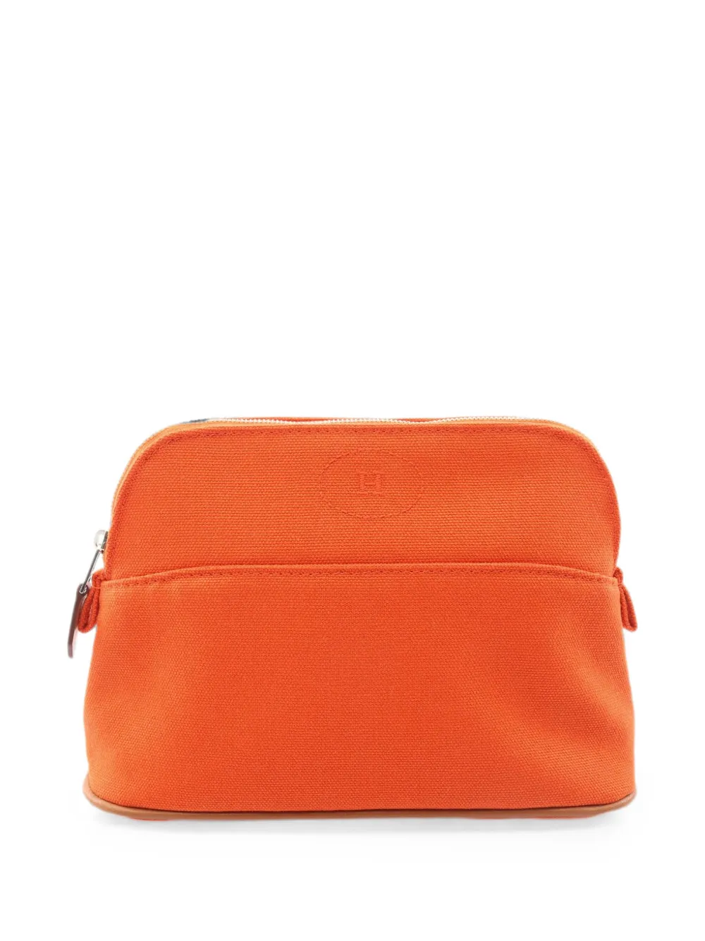 Hermès Pre-Owned 2010s Bolide leather-trim pouch - Orange
