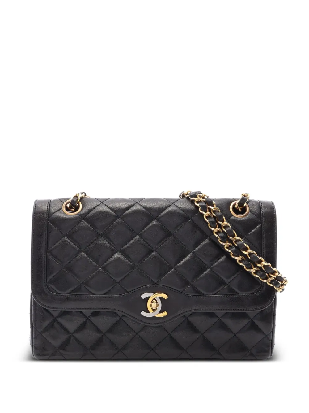 CHANEL Pre-Owned 1991-1994 Matelassé Paris shoulder bag - Black