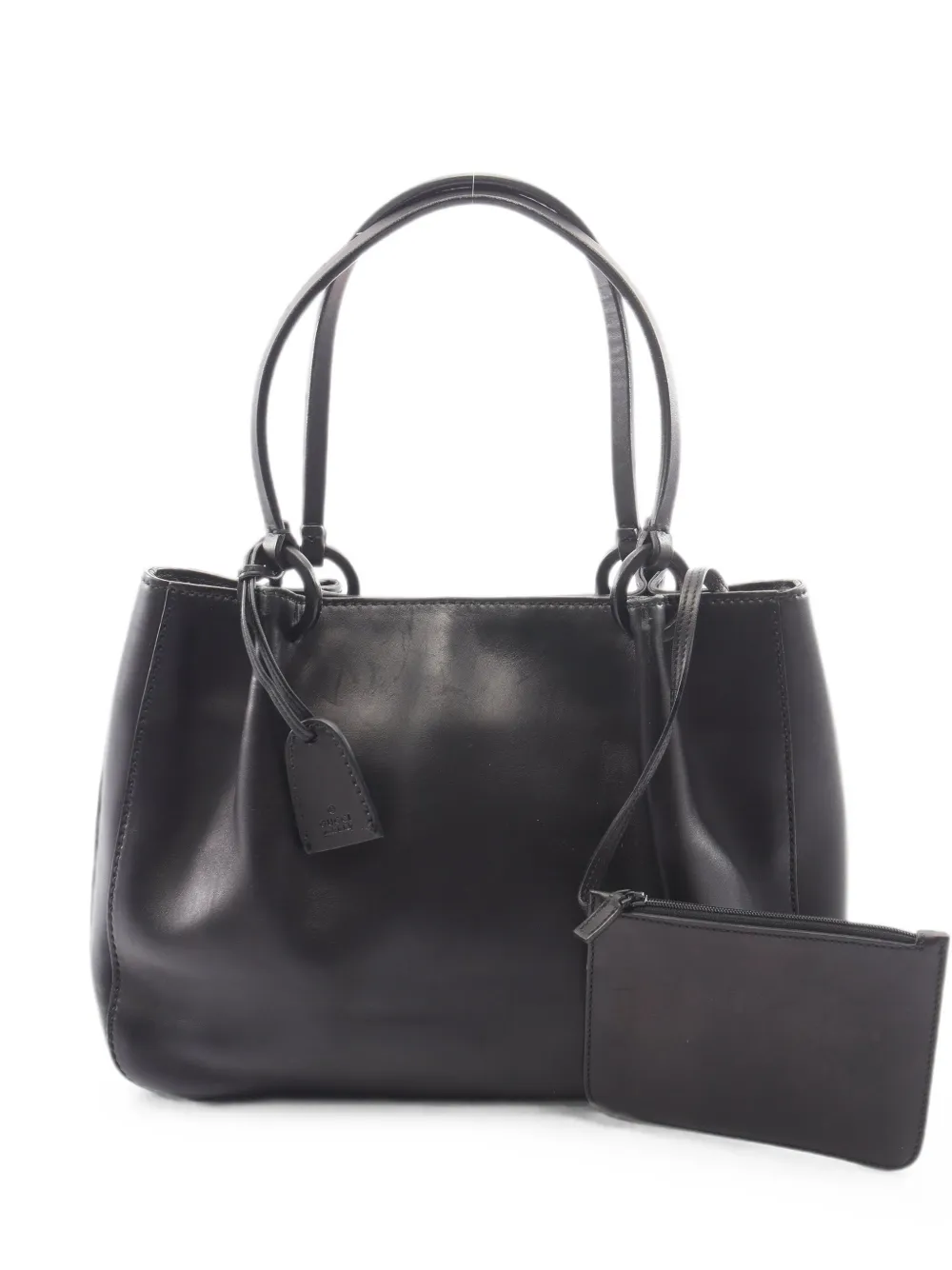 Gucci Pre-Owned 2000s pouch leather tote bag - Schwarz