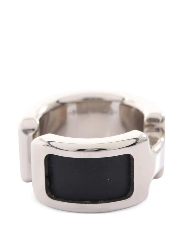 Hermès Pre-owned 2010s PM Olympe Leather Ear Cuff in Silver