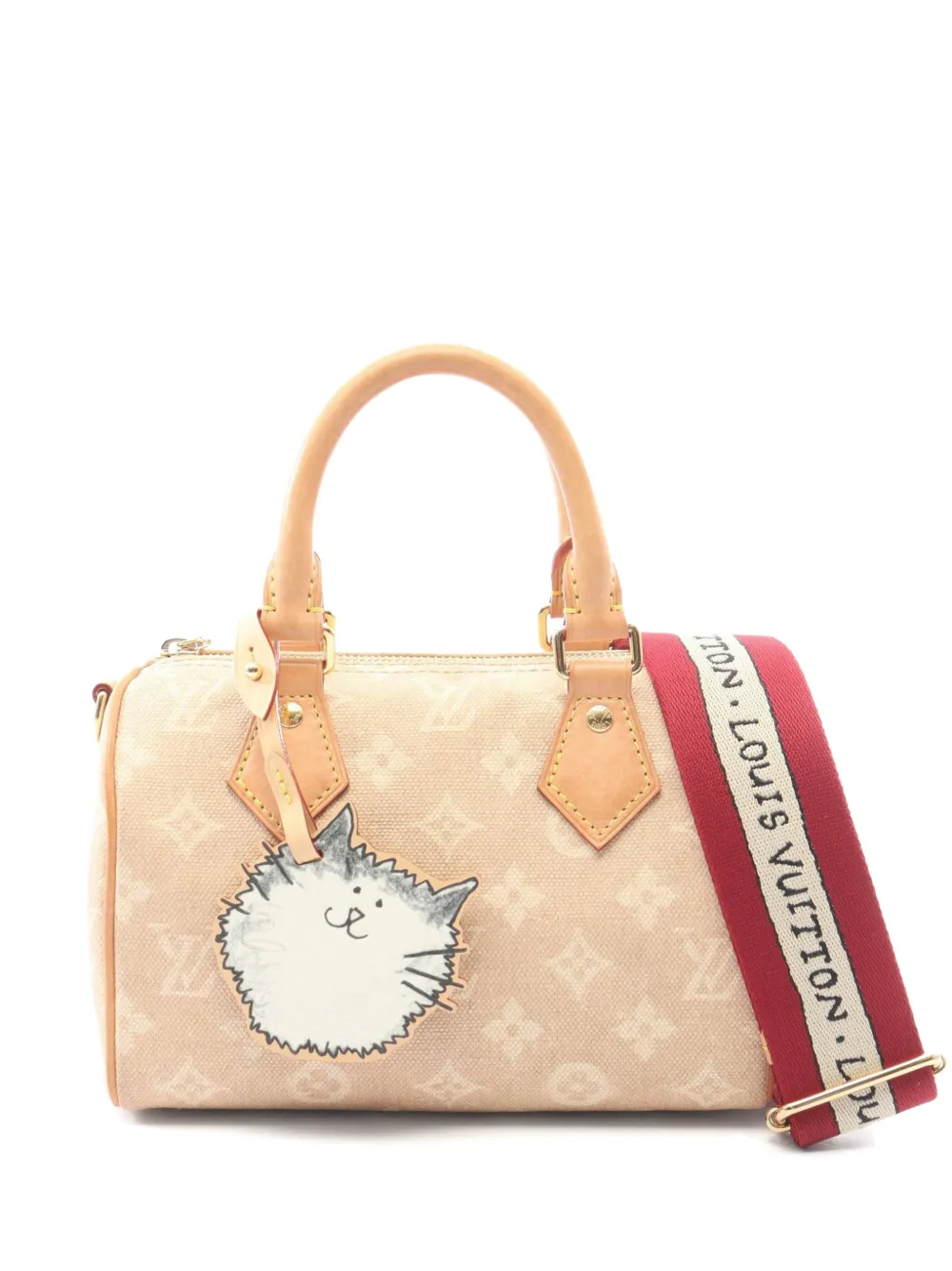 Louis Vuitton Pre-Owned 2021 Speedy Bandouliere Tote Bag 20cm - Nude