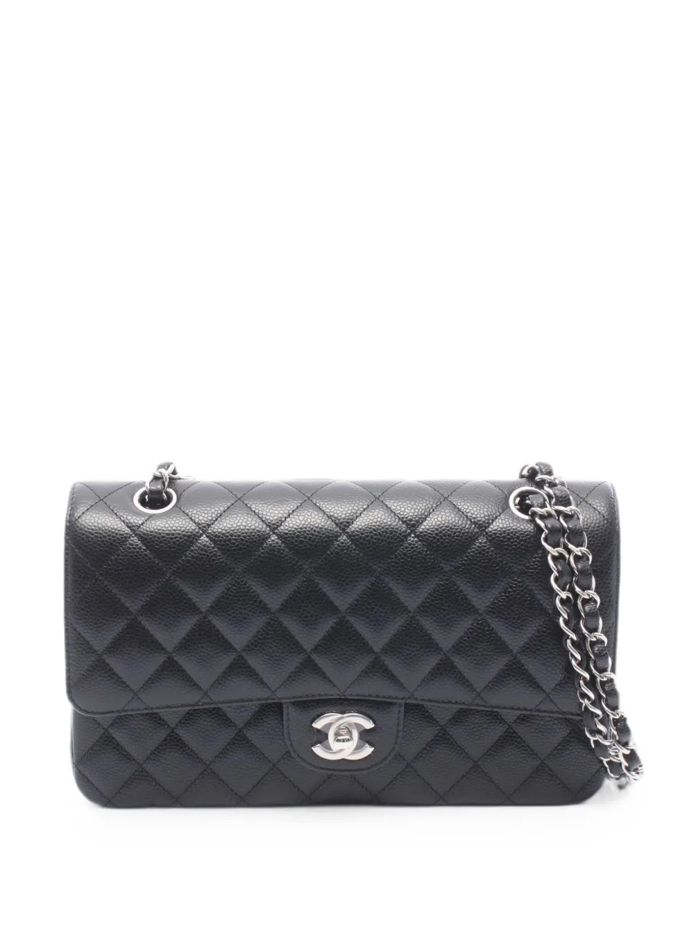 CHANEL Pre-Owned Matelassé Caviar leather shoulder bag - Black