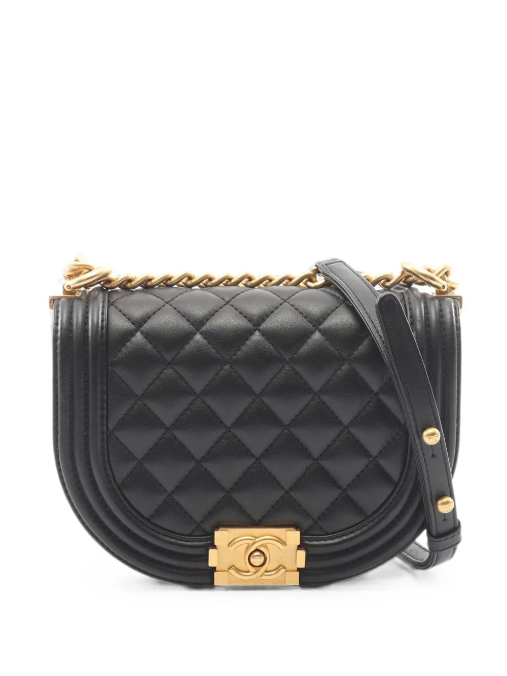 CHANEL Pre-Owned Boy Chanel quilted mini shoulder bag - Nero