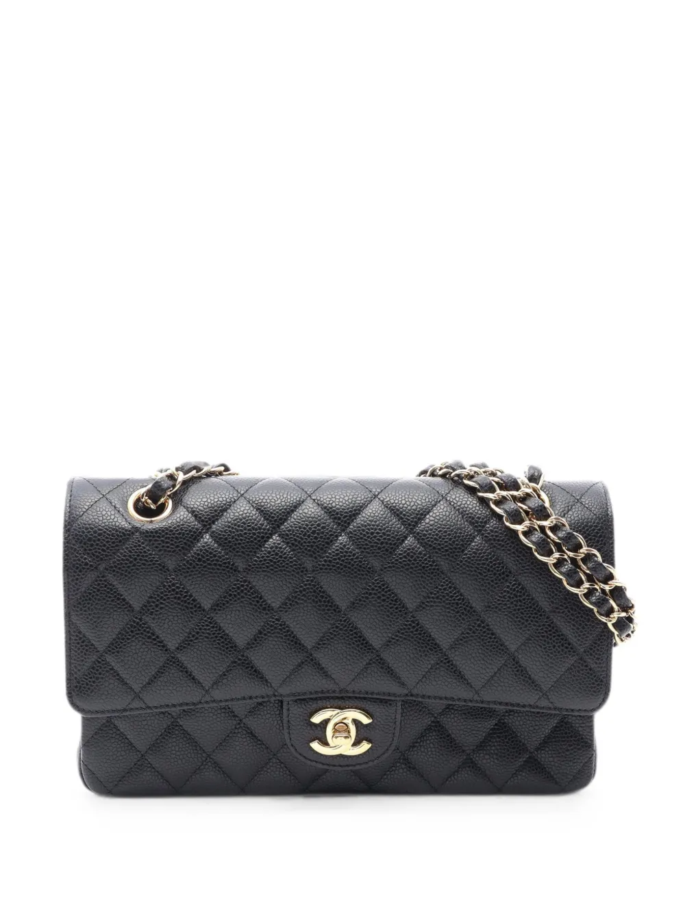 CHANEL Pre-Owned 2015-2016 Matelassé Caviar shoulder bag - Black