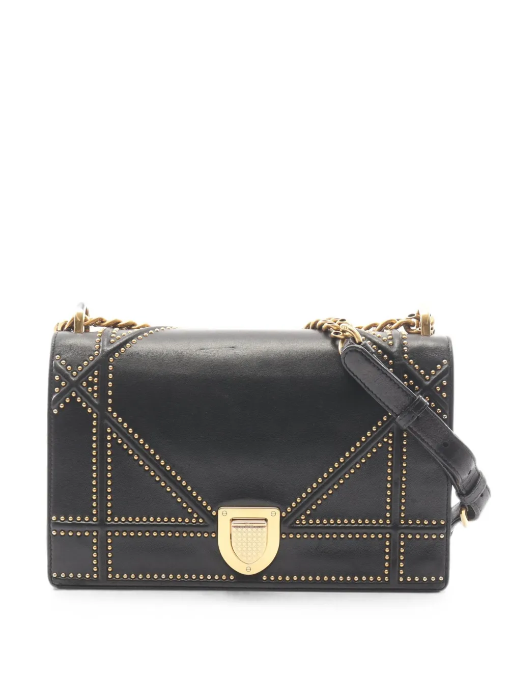 Christian Dior Pre-Owned 2000s Diorama studded shoulder bag - Schwarz