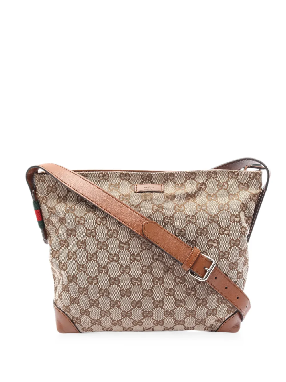 Gucci Pre-Owned 2000s GG canvas Sherry Line shoulder bag - Toni neutri