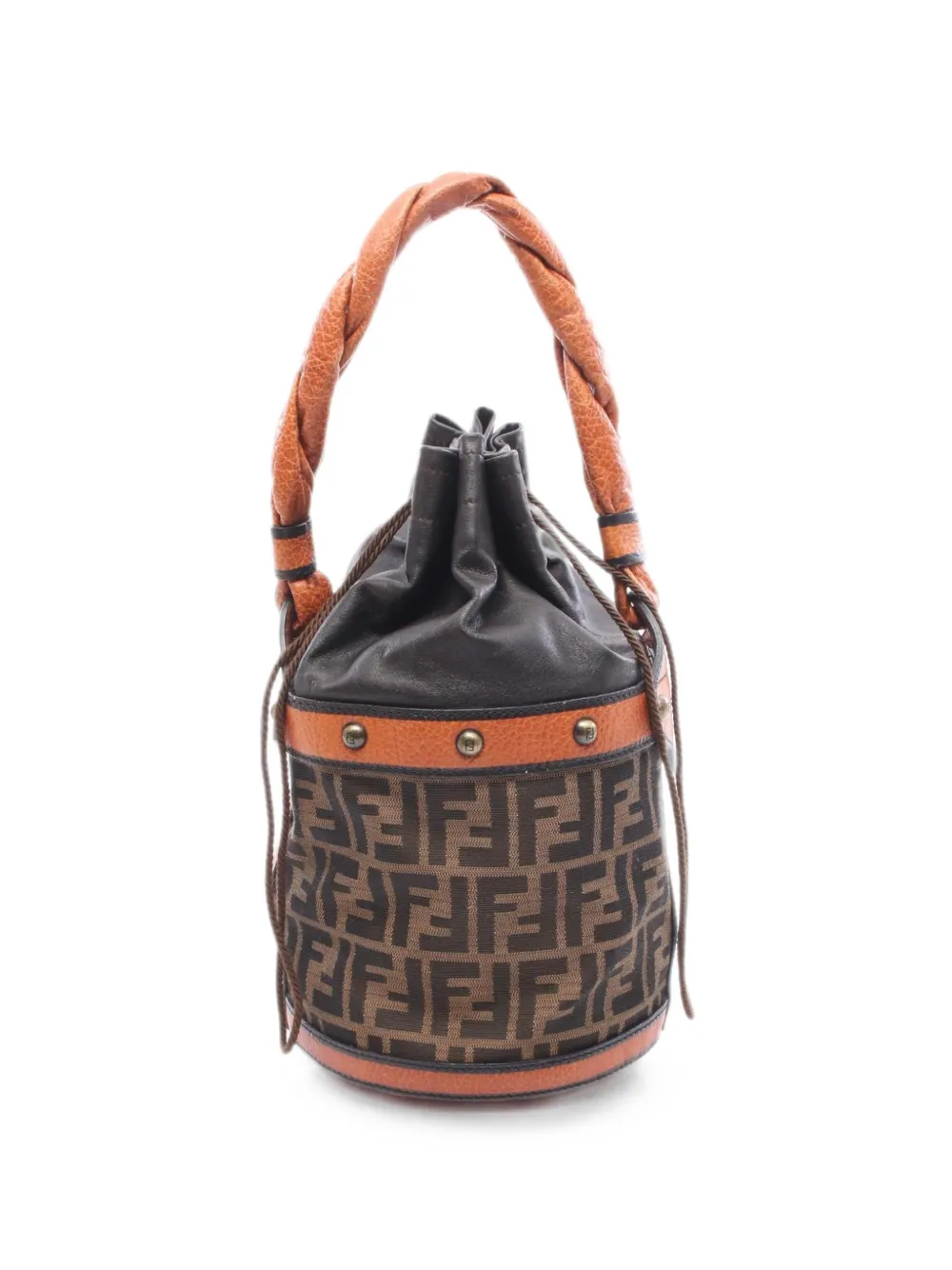 Fendi Pre-Owned 2010s Zucca bucket bag - Brown
