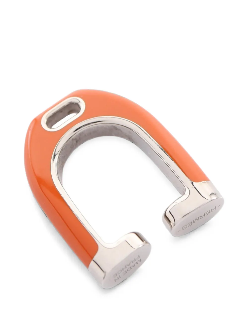 Pre-owned Hermes 2010s Etrier Ear Cuff In Silver