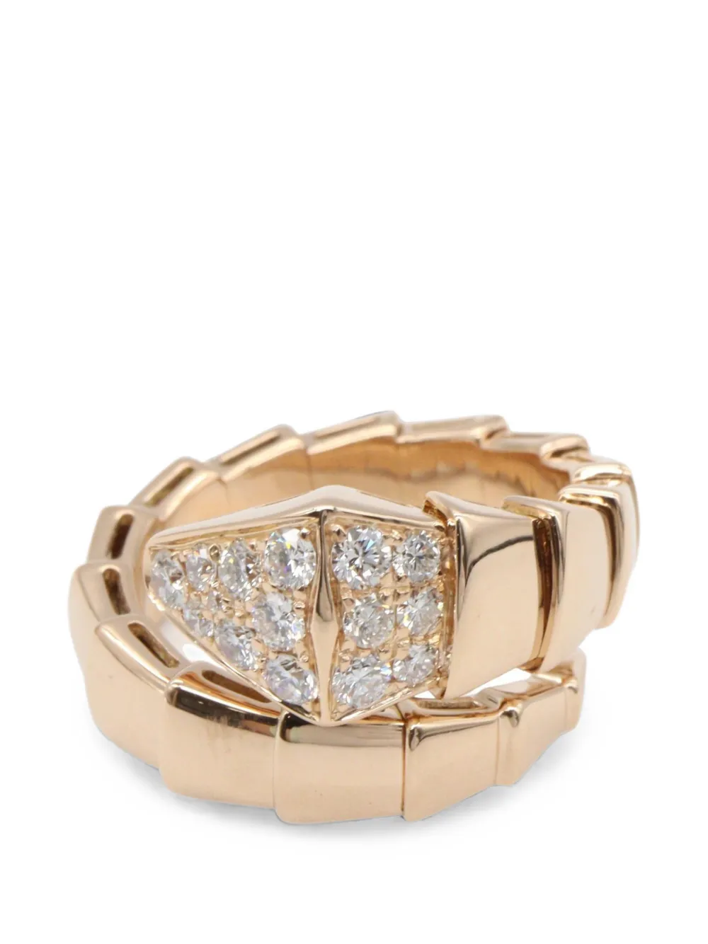 Bvlgari Pre-Owned 2010s Serpenti Viper diamond ring - Rosa