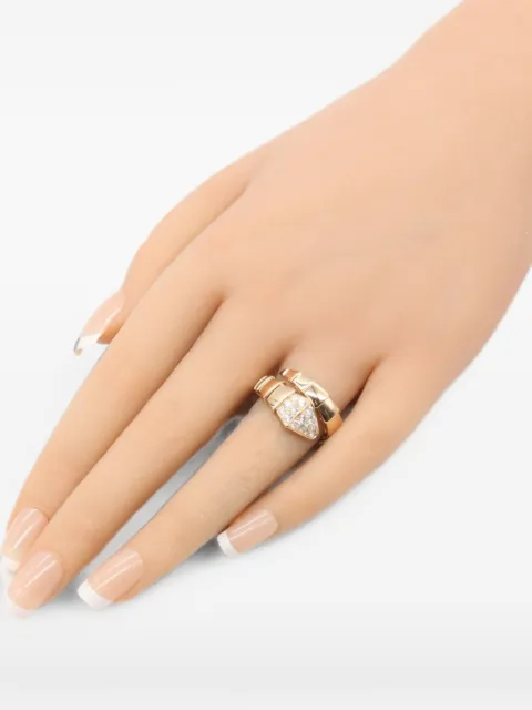 Bvlgari Pre-Owned 2010s Serpenti Viper diamond ring