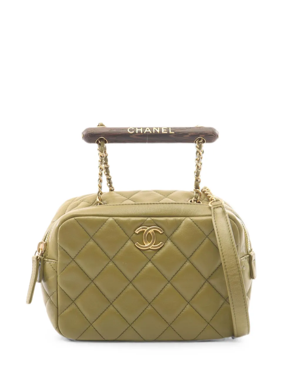 CHANEL Pre-Owned 2021s mini Bowling tote bag - Green