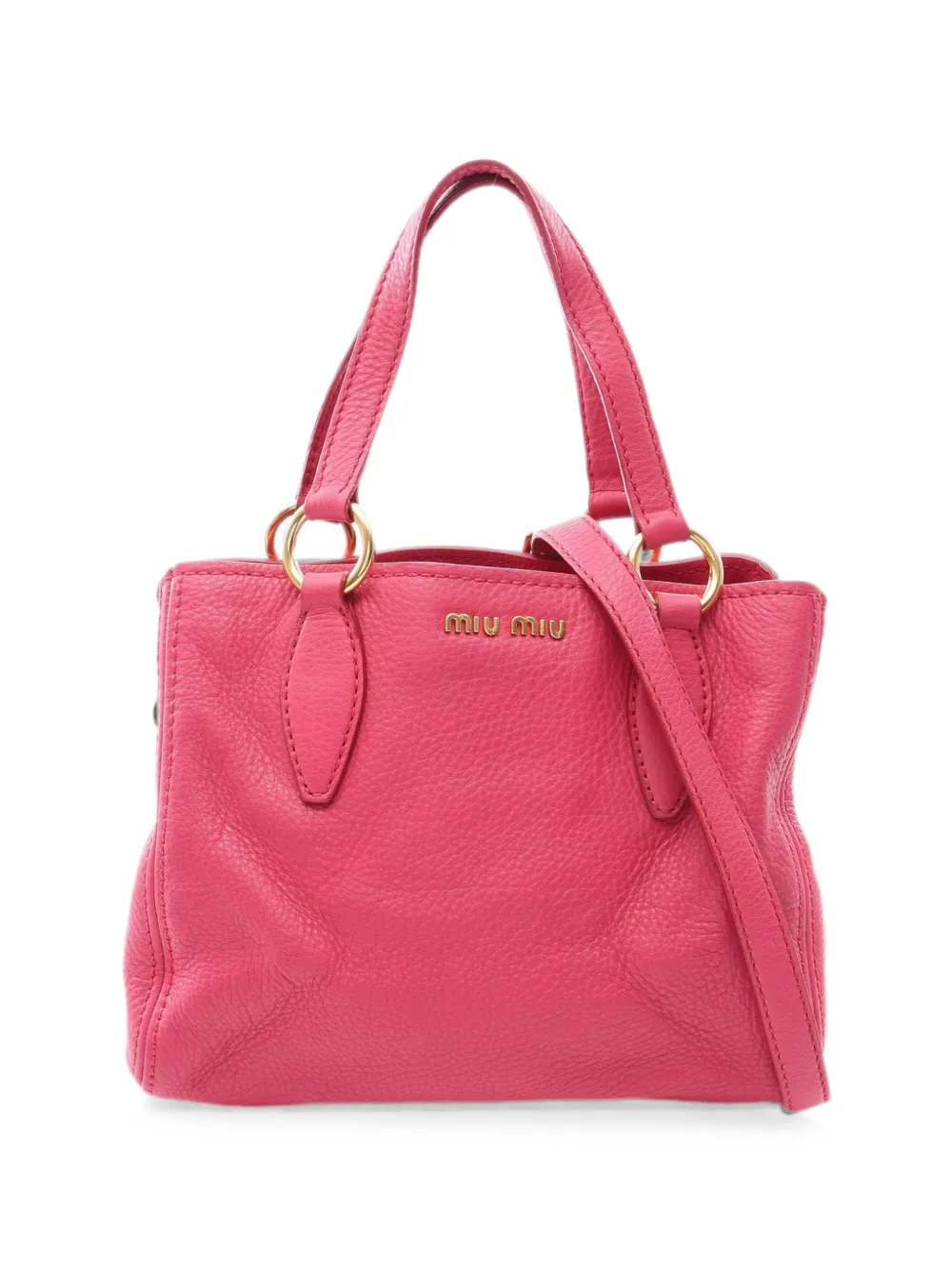 Miu Miu Pre-Owned Borsa tote Vitello Caribu anni 2000 - Rosa