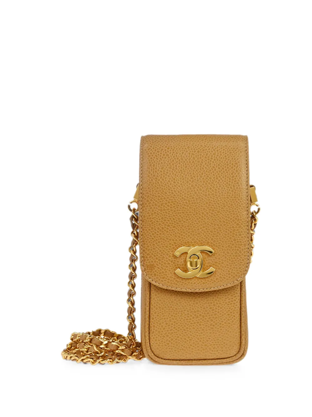 CHANEL Pre-Owned 1995 CC turn-lock shoulder bag - Neutrals