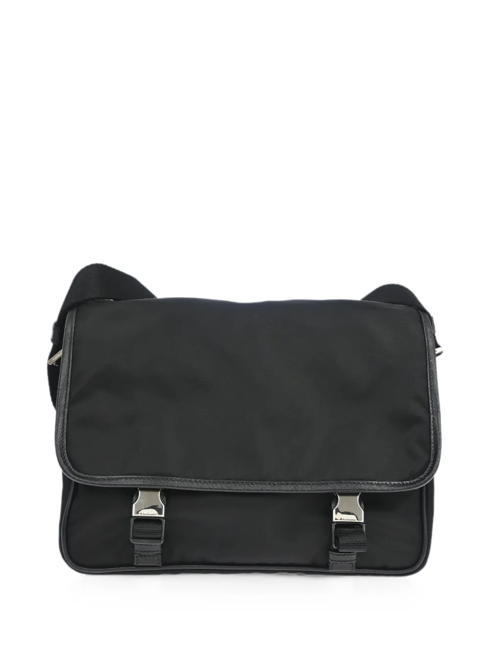 Prada Pre-Owned 1990-2000s buckle-fastening messenger bag - Schwarz