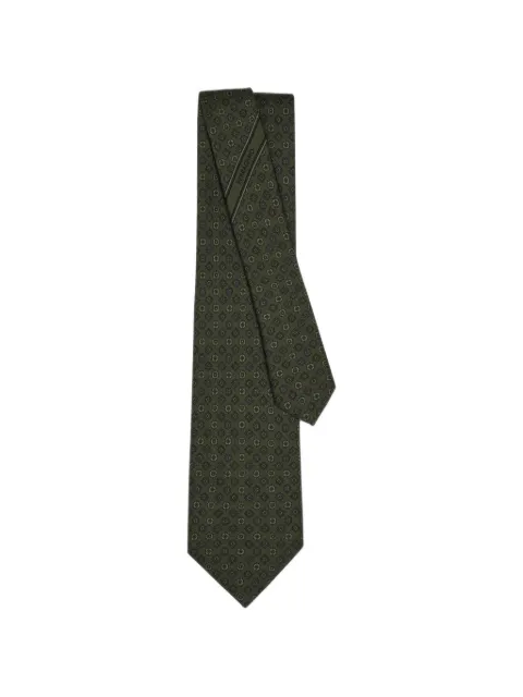 Ferragamo corbata de seda con motivo micro