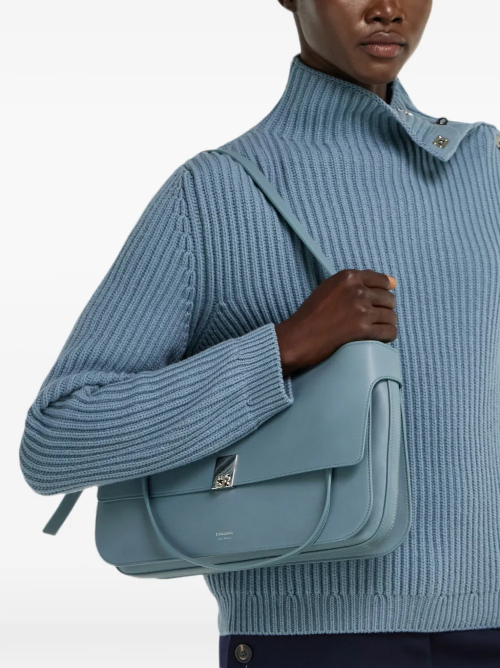 Ferragamo Kleine Cara tas Blauw