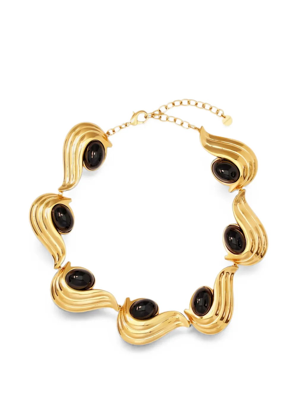 Ferragamo Halskette mit Schmucksteinen - Gold