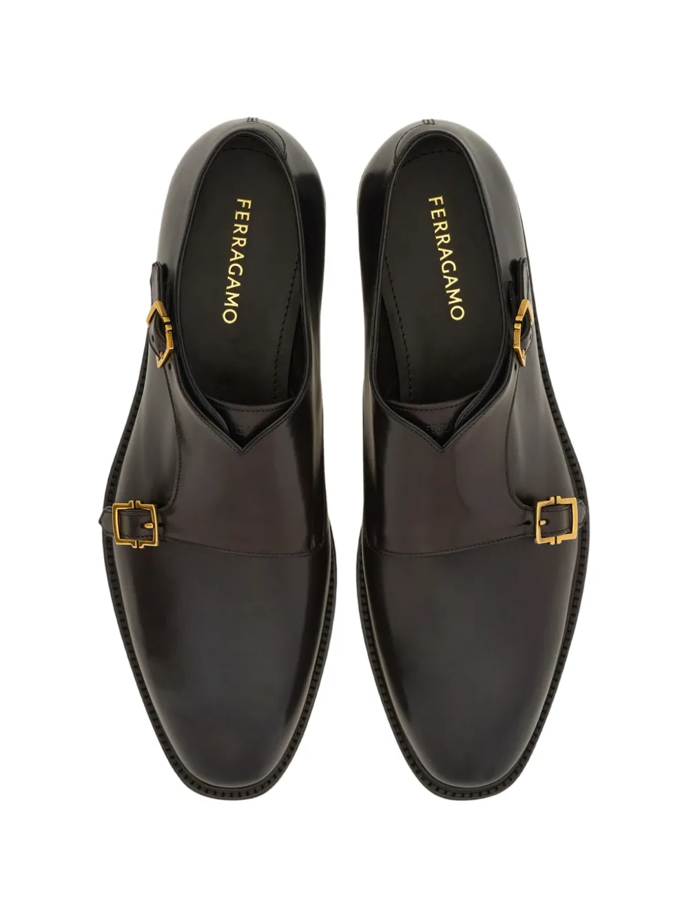 Ferragamo double monkstrap shoes Bruin