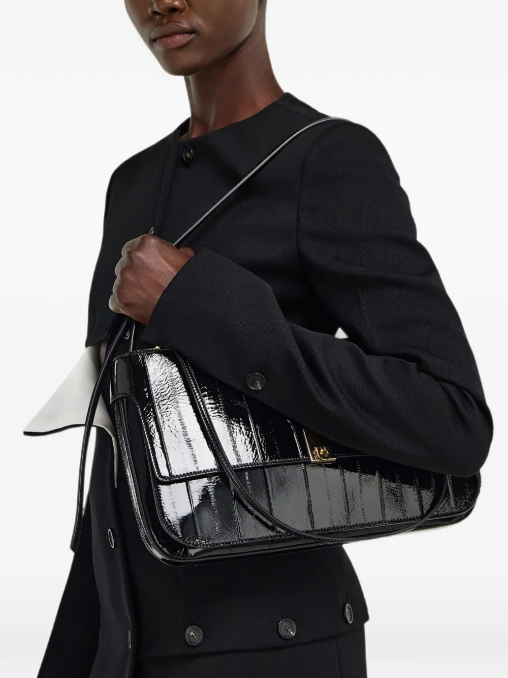 Ferragamo Kleine Cara tas Zwart