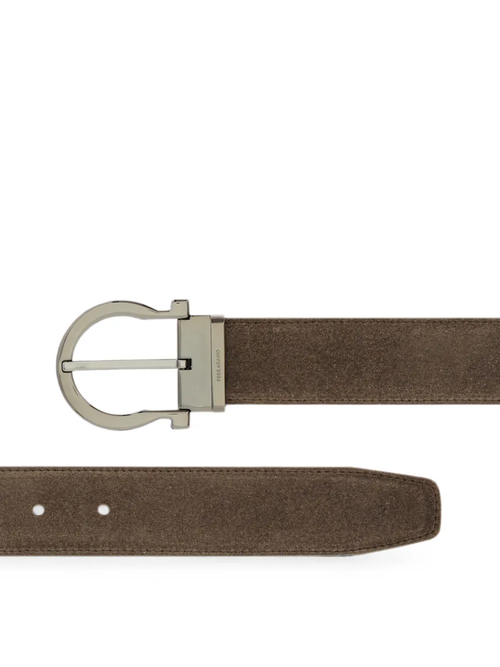 Ferragamo Verstelbare Gancini riem Bruin