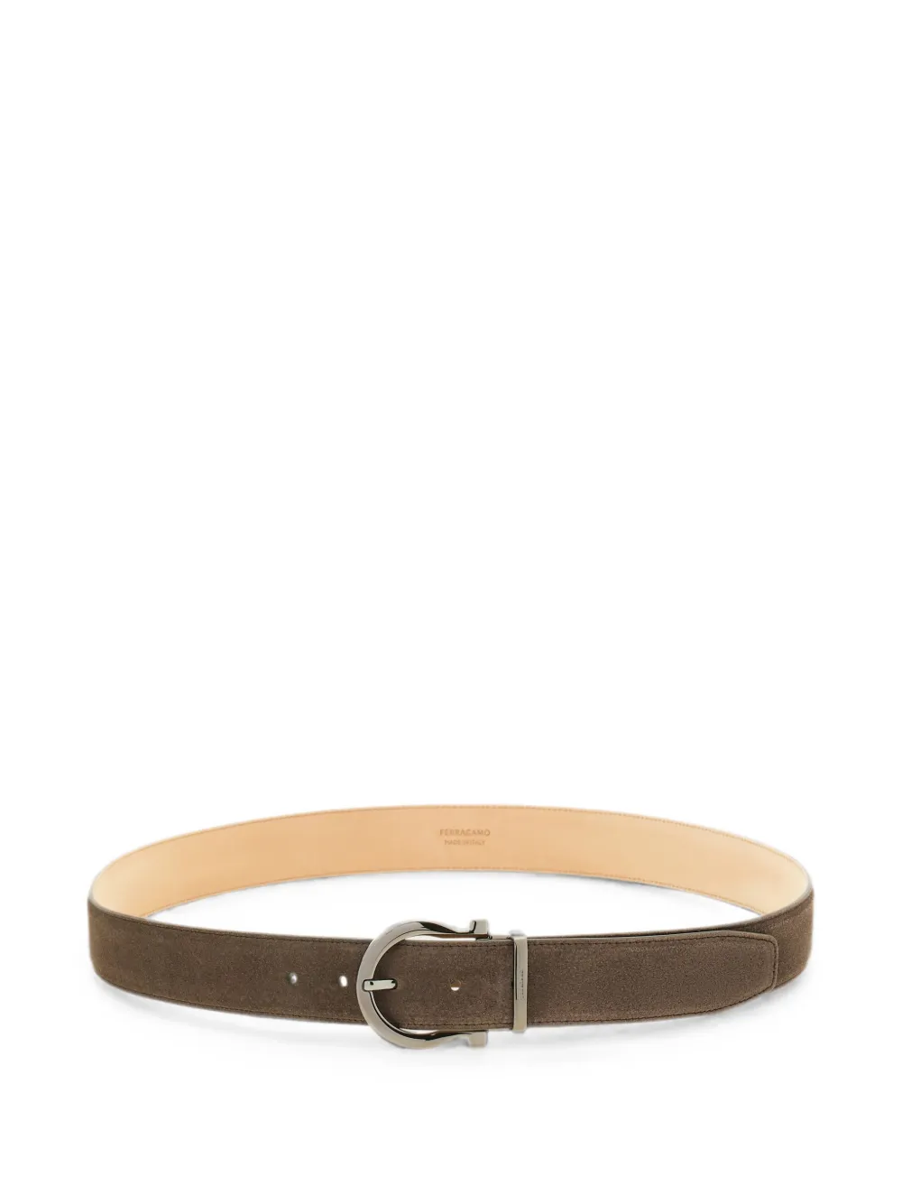 Ferragamo Verstelbare Gancini riem Bruin