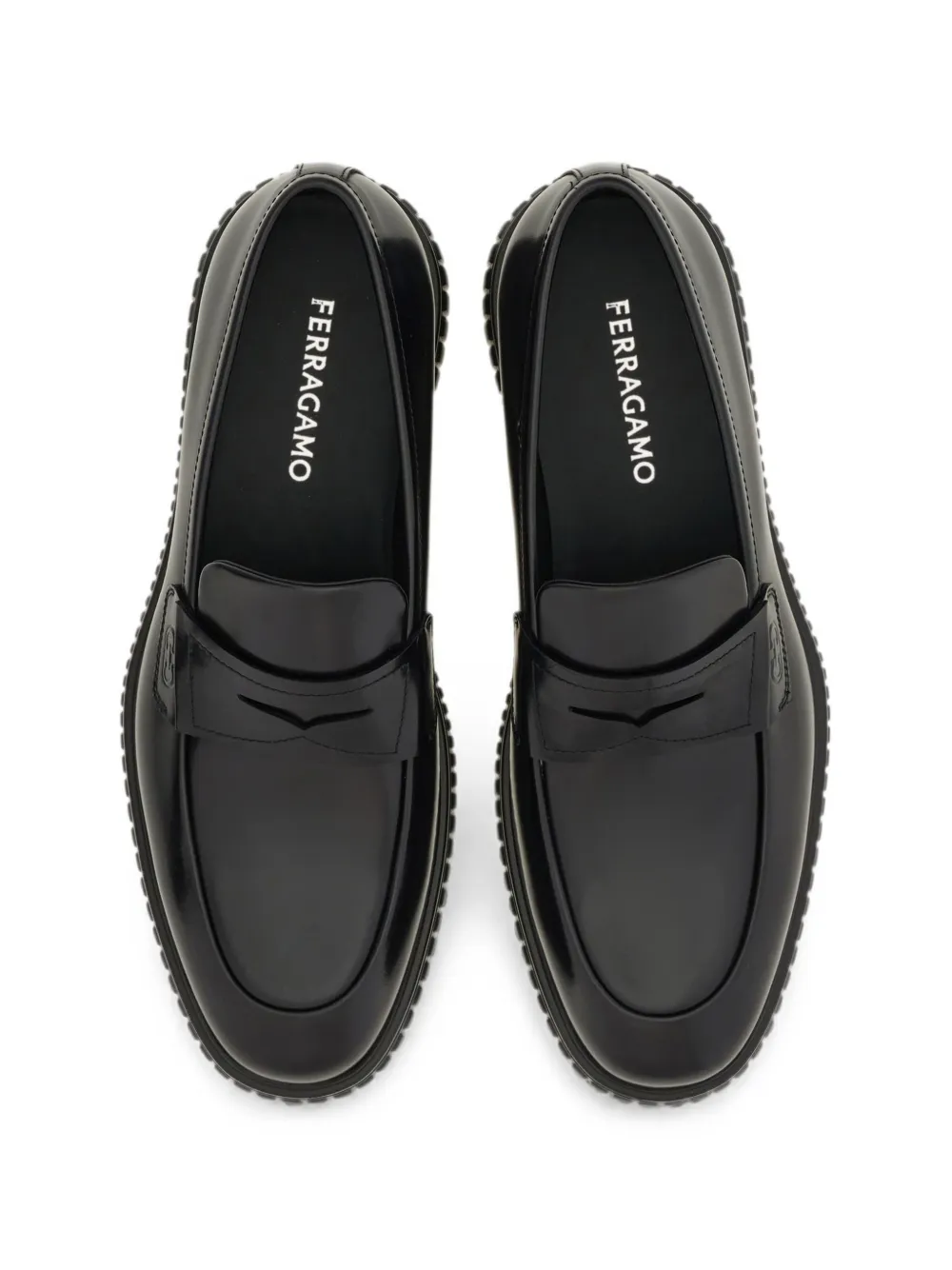 Ferragamo casual loafers Zwart