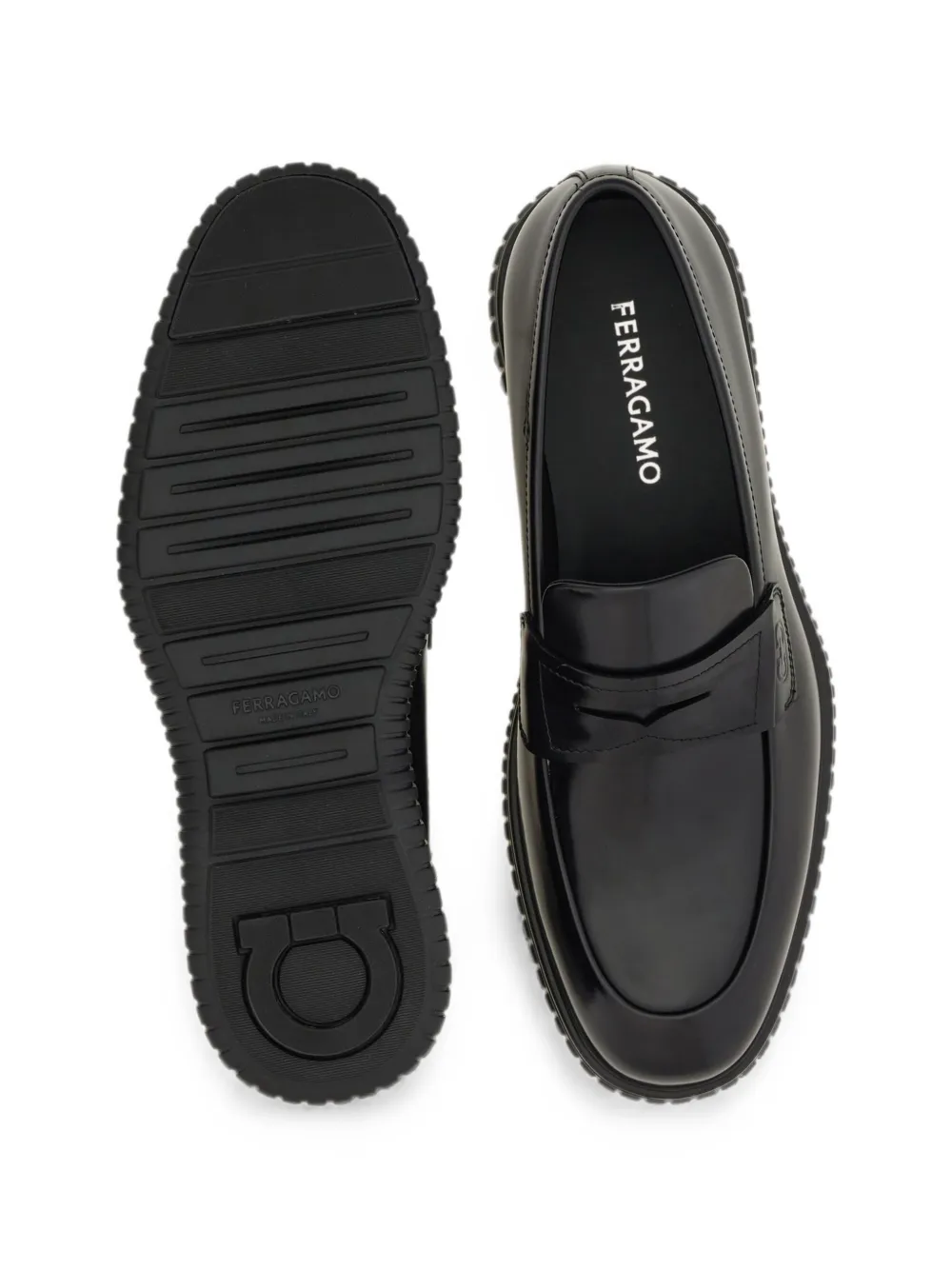Ferragamo casual loafers Zwart