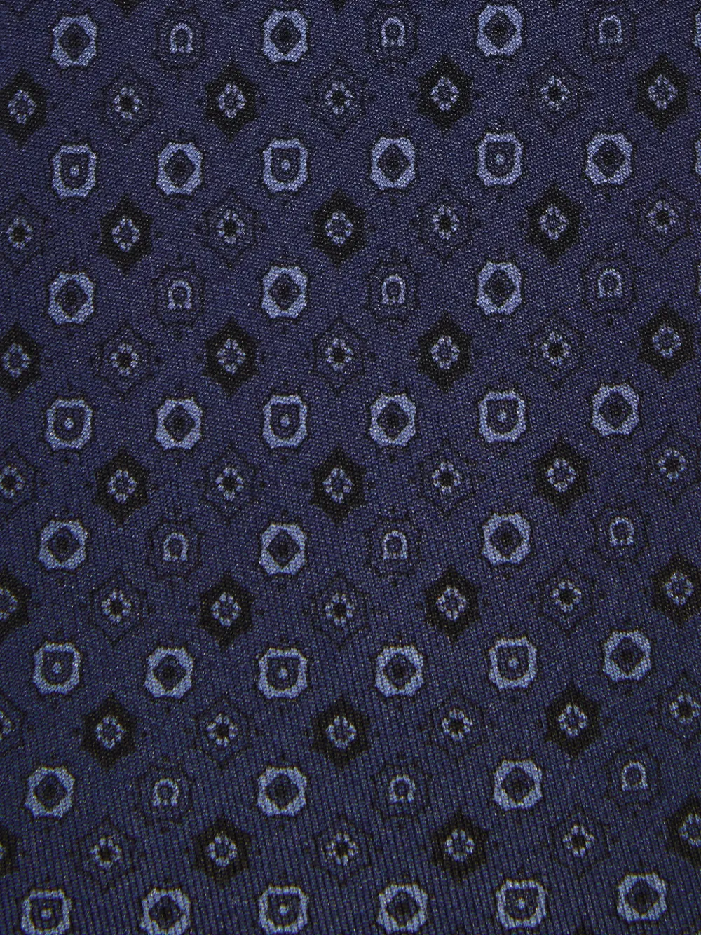 Ferragamo Zijden stropdas met micro-patroon Blauw