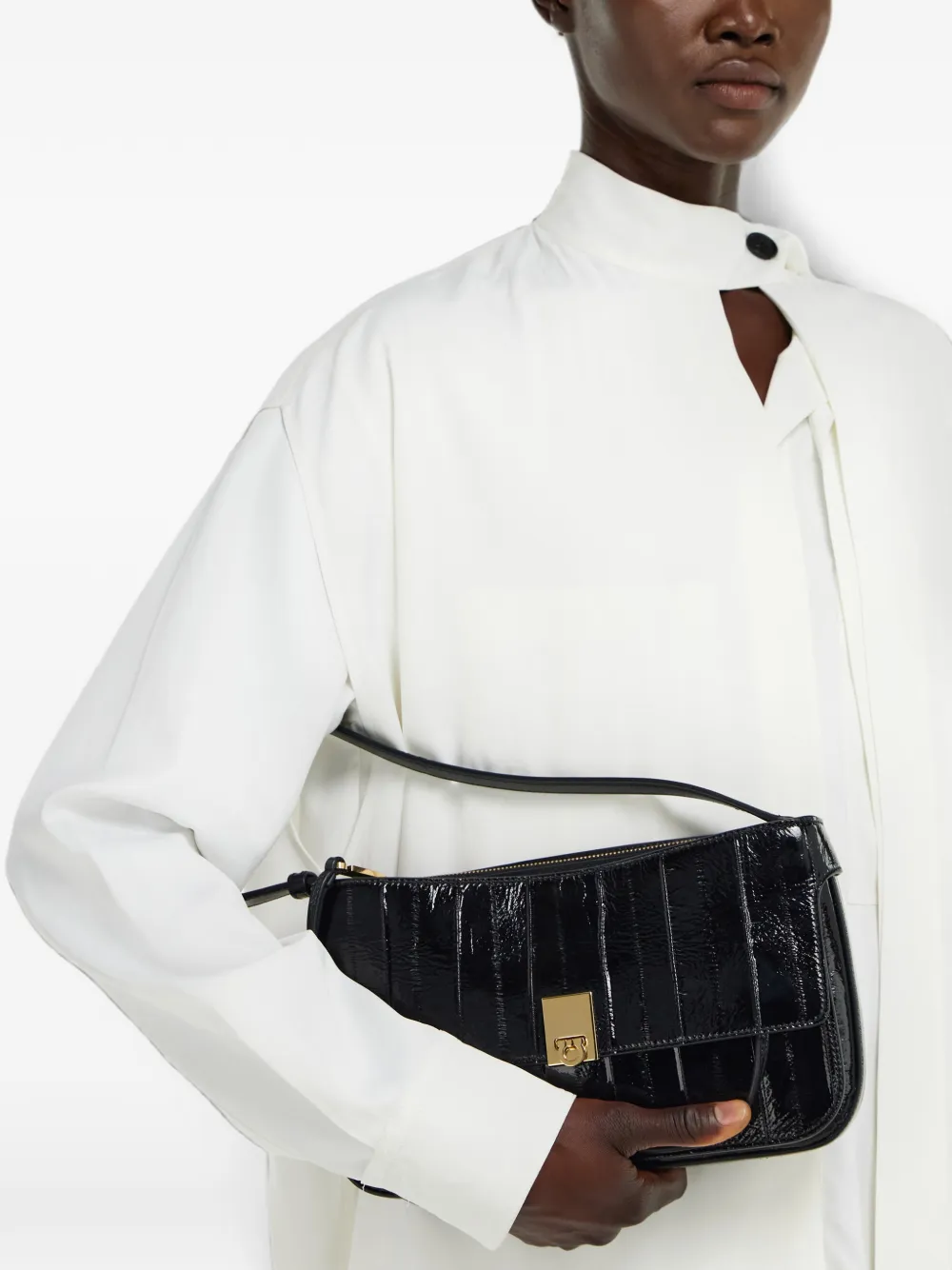 Ferragamo Cara mini-tas Zwart