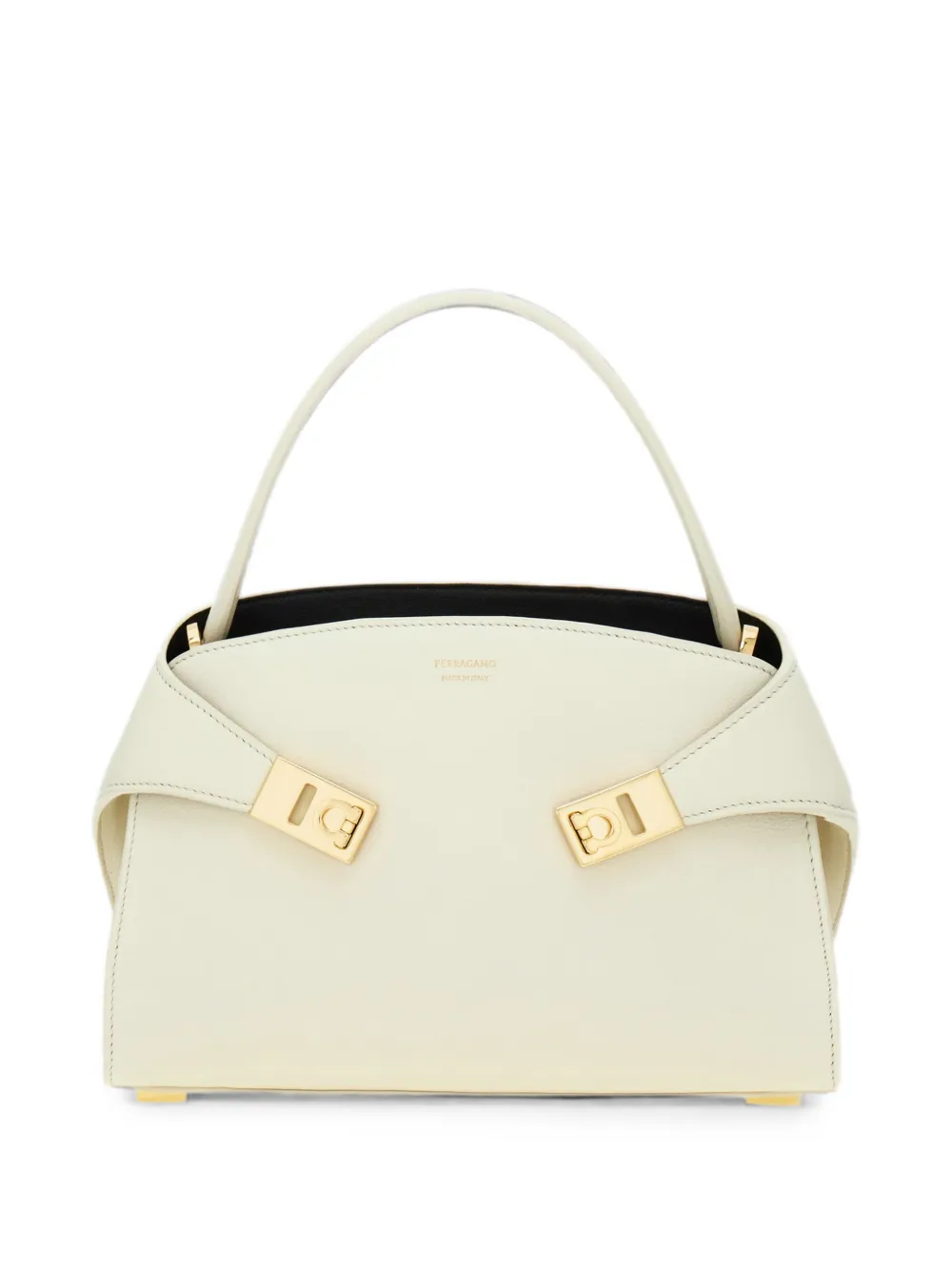 Ferragamo Borsa a mano Hug Soft bicolore XS - Toni neutri
