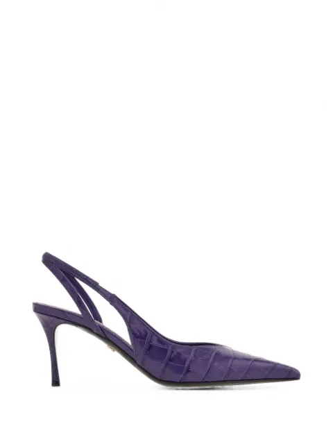 Ferragamo zapatos con tira posterior y tacón