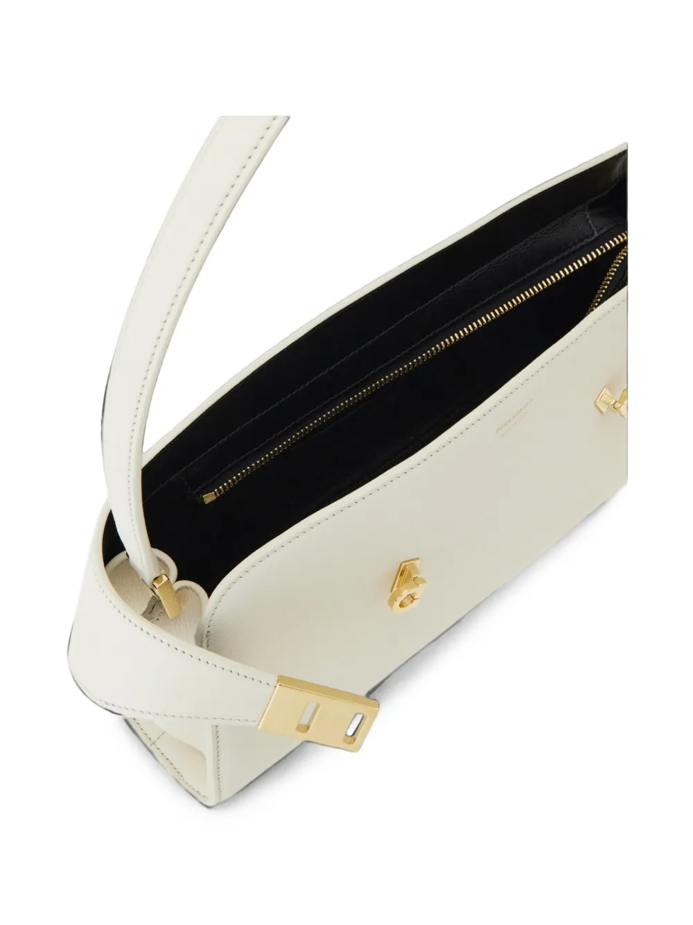 Ferragamo Hug East-West schoudertas Beige