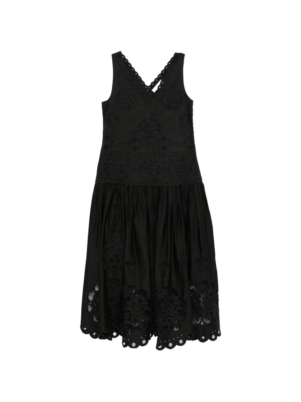 Sea Gardener midi dress - Nero