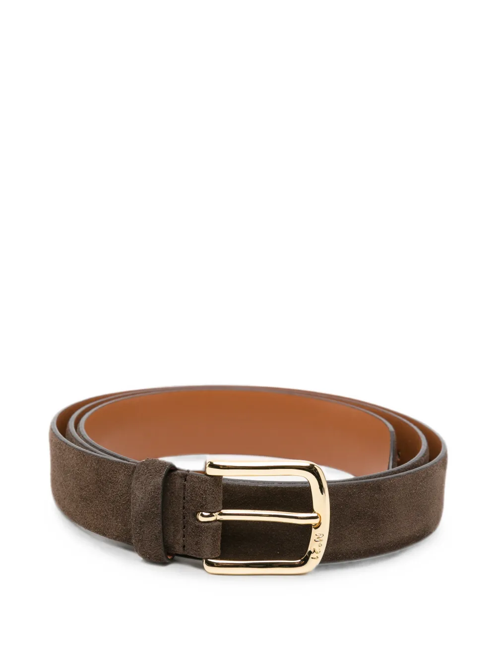 Nº21 suede buckle-fastening belt - Braun