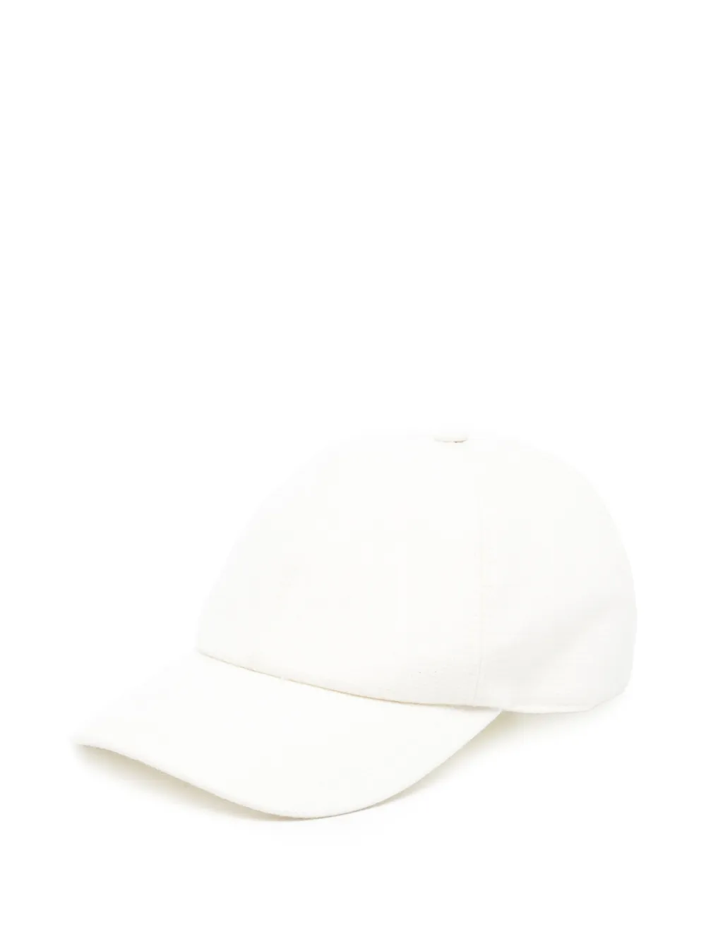 Eleventy Cappello da baseball con chiusura a strappo - Bianco