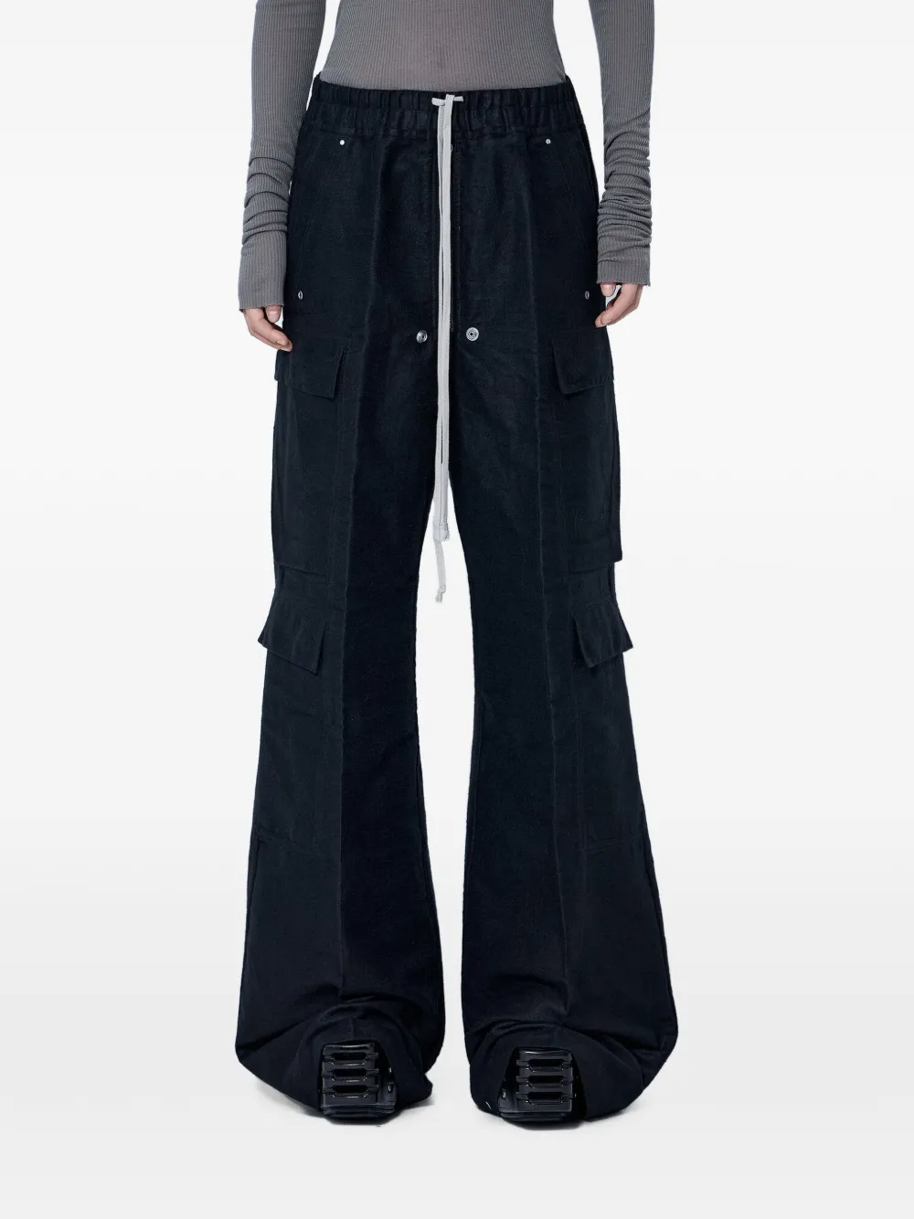 Rick Owens wide-leg cargo pants - Black
