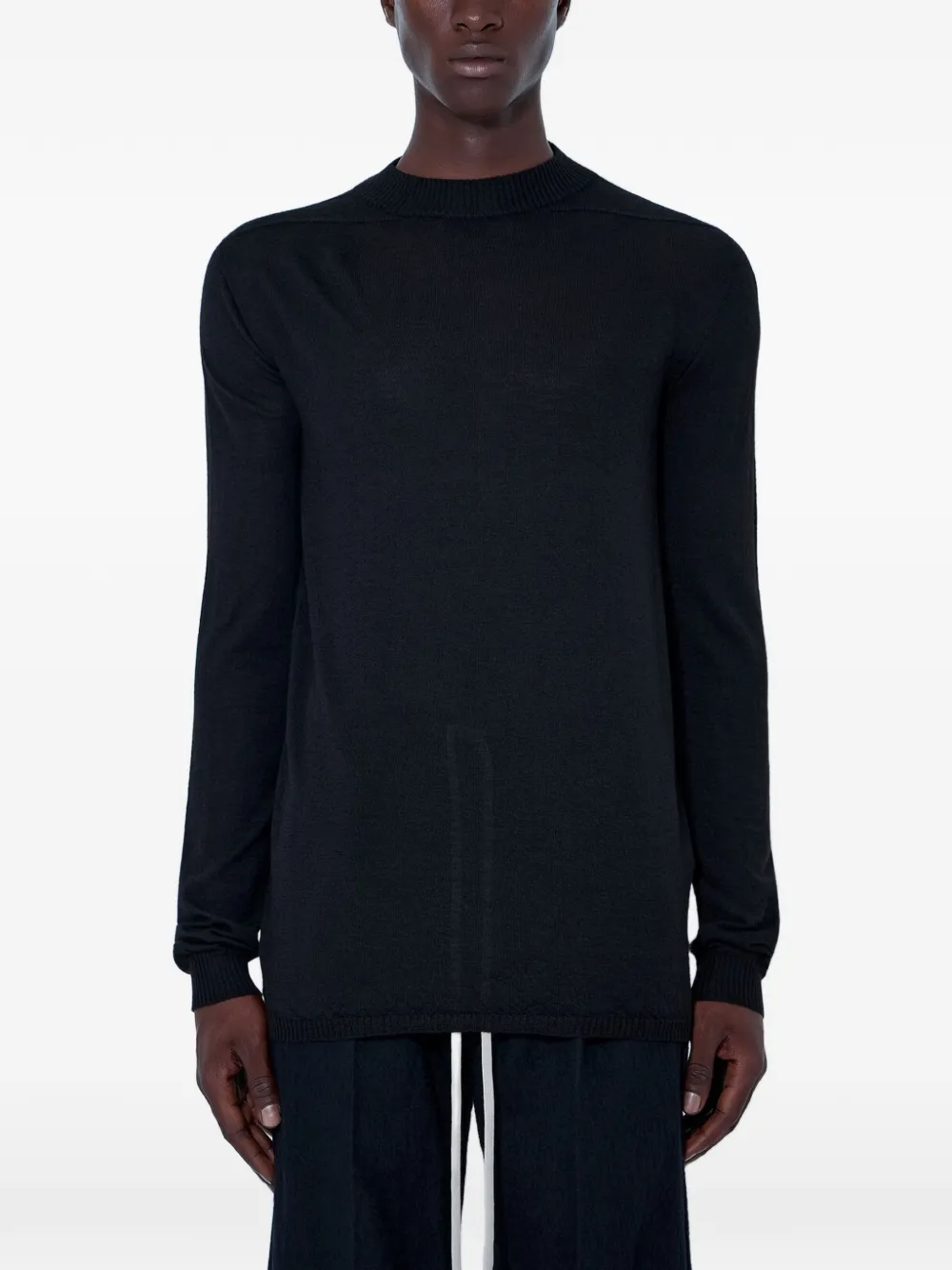 Rick Owens Level Lupetto long-sleeve sweater - Nero