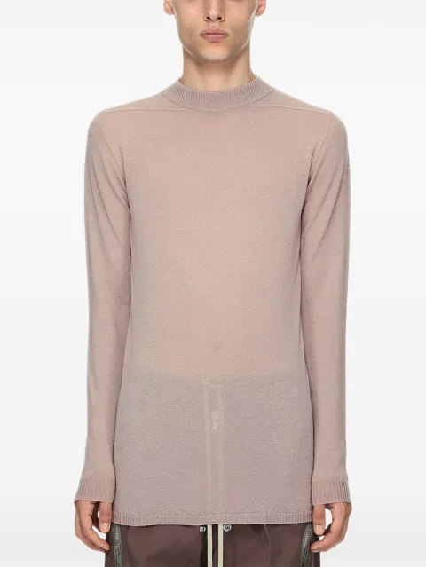 Rick Owens Tower Level Lupetto sweater in rasato knit