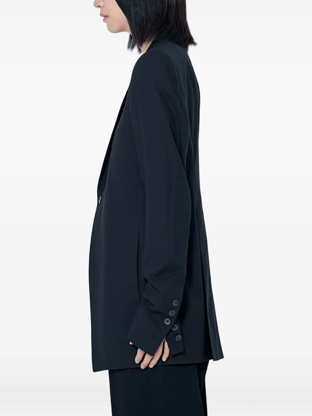 Rick Owens Blazer met enkele rij knopen Zwart