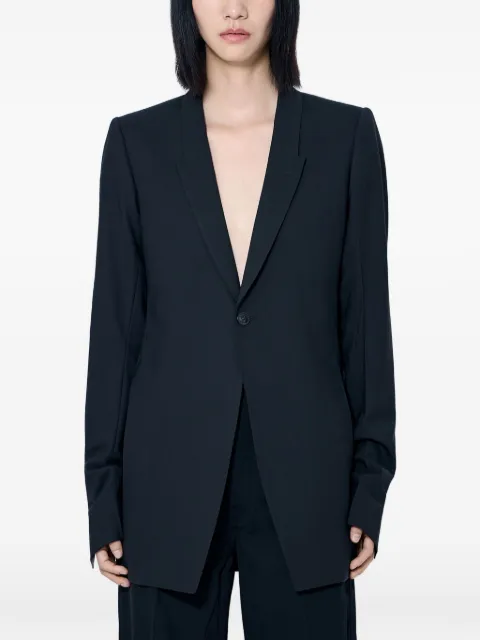 Rick Owens single-breasted buttoned blazer