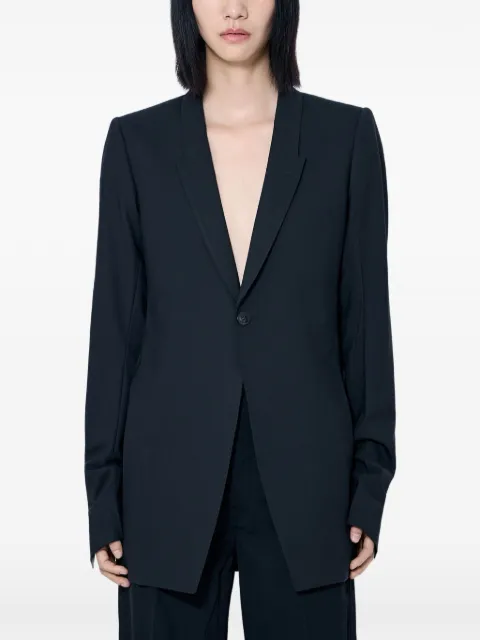 Rick Owens single-breasted buttoned blazer