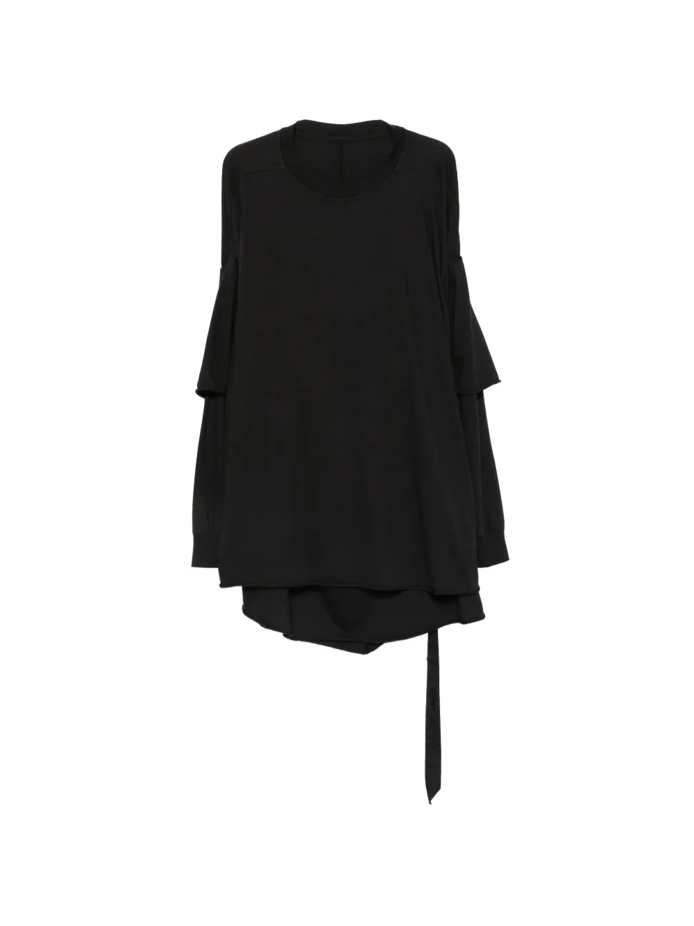 Rick Owens DRKSHDW layered-sleeve oversized T-shirt - Schwarz