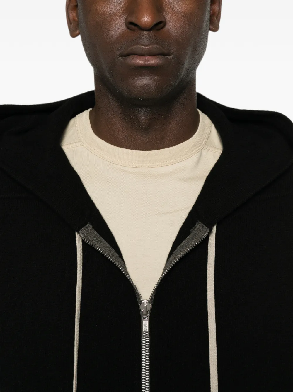 Rick Owens Hoodie met trekkoord Zwart