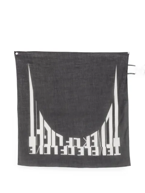 Rick Owens DRKSHDW graphic-print scarf