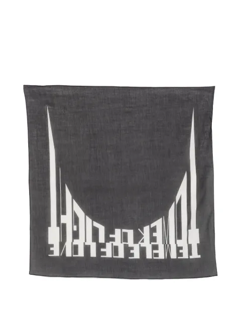 Rick Owens DRKSHDW graphic-print scarf