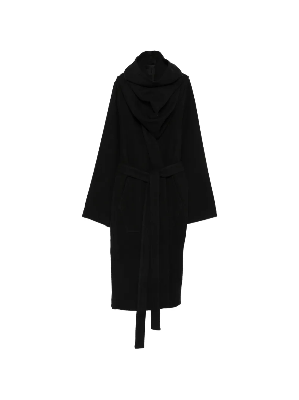 Rick Owens belted oversized coat - Schwarz