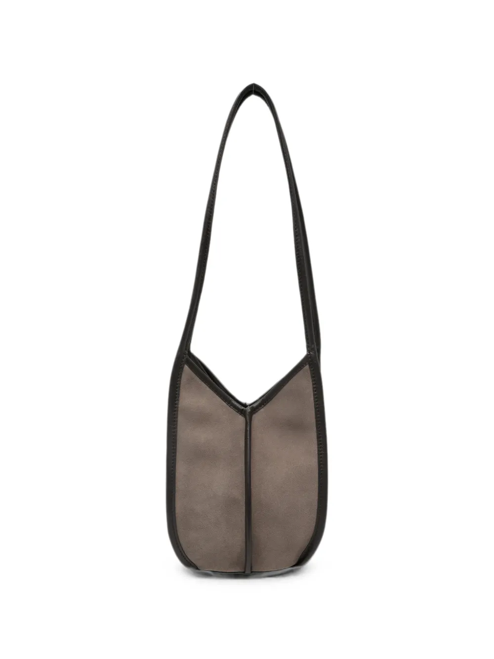 Hereu Cabus leather-trim shoulder bag - Grey